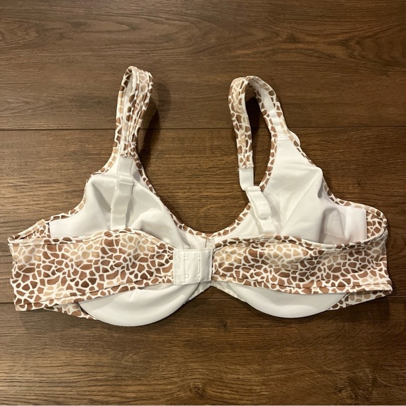 Bali Passion for Comfort Minimizer Underwire Bra 42C Brn/Wht Silky Smooth Lining - Picture 2 of 4